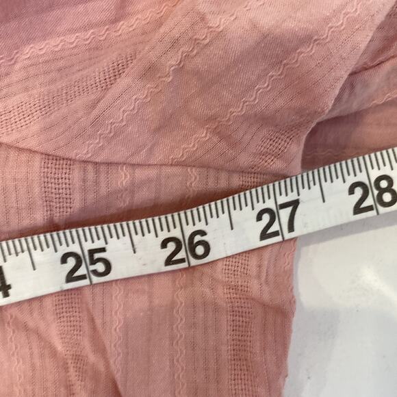 Mi Ami x Francesca’s Pink Blush Button Balloon Sleeve Blouse NWT Sz 3X - Picture 9 of 14